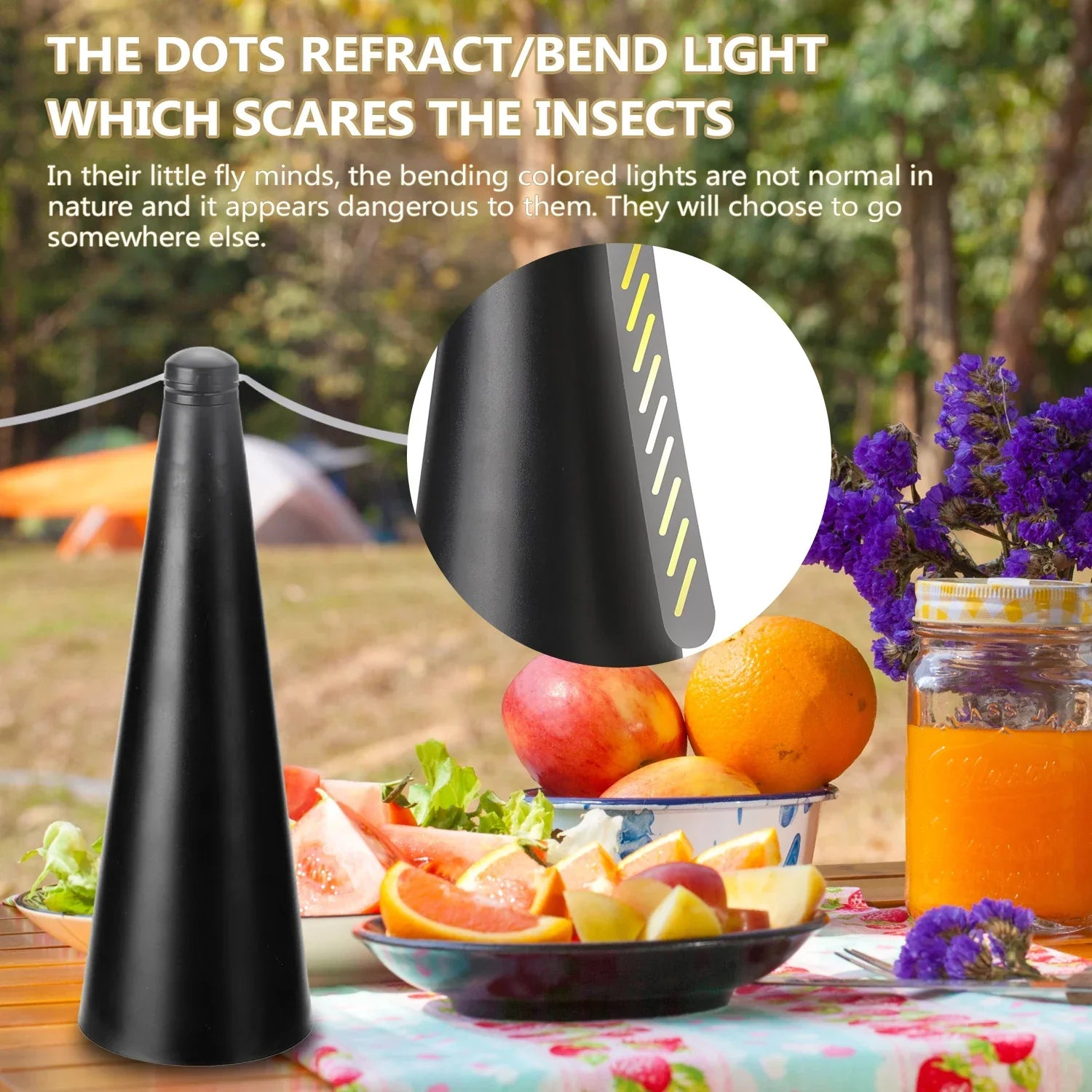 Maliben | Aerolumen Naturguard Insect Repellent Table Fan | 360° Rotating Insect Defense Fan | Quiet & Safe | For Outdoor, Camping, Picnic