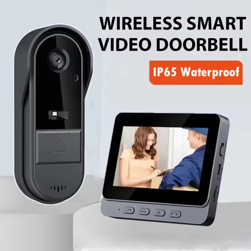 Maliben | Wireless Video Doorbell With Intercom & Night Hd Vision – 4.3” Ips Display, Waterproof