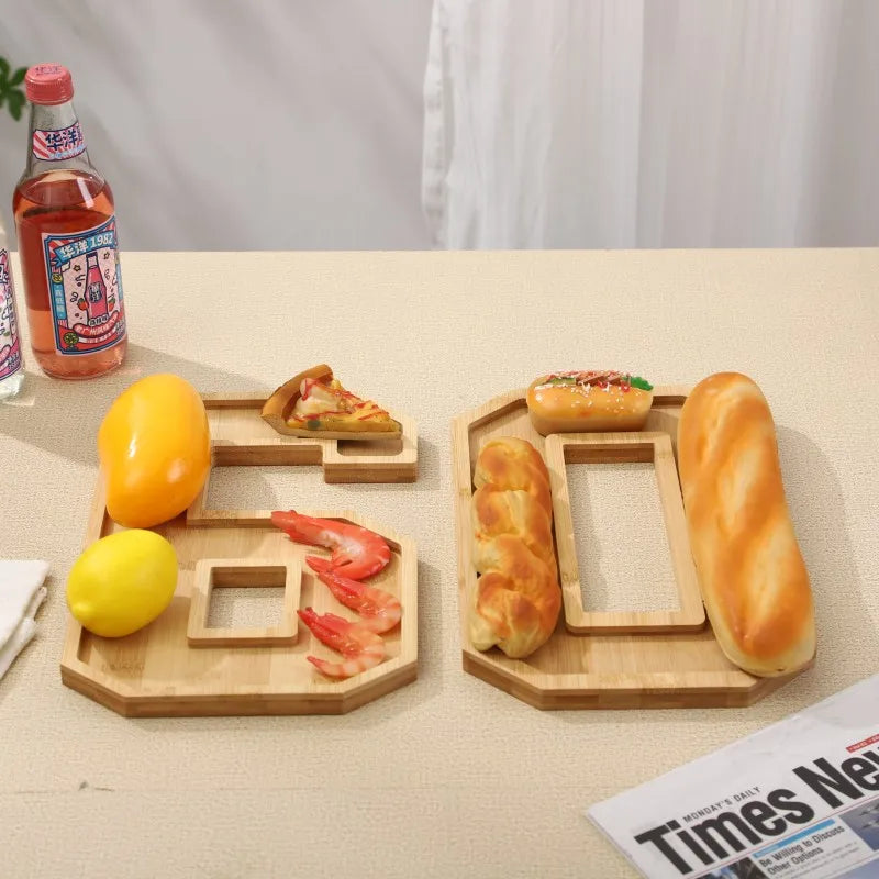 Maliben | Wooden Numbers Serving Tray