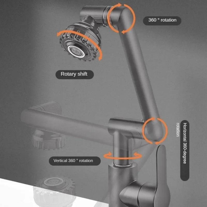 Maliben | Spray water protected mechanical universal swivel arm faucet
