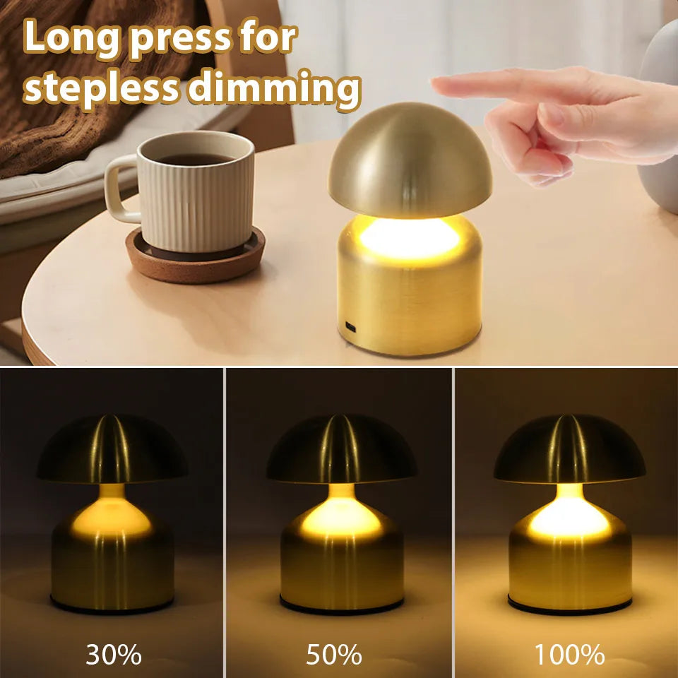 Maliben | Lumoverde Led Table Lamp | Rechargeable | 3 Color Temperatures & Touch Dimmer | 4w | 5v