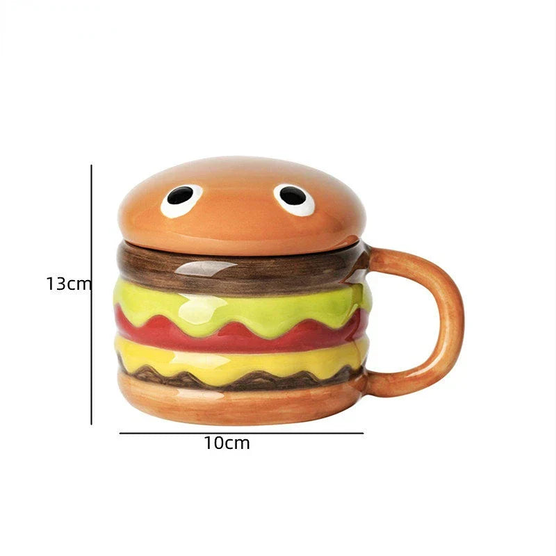 Maliben | Yummy Hamburger-Shaped Ceramic Hamburger Mug