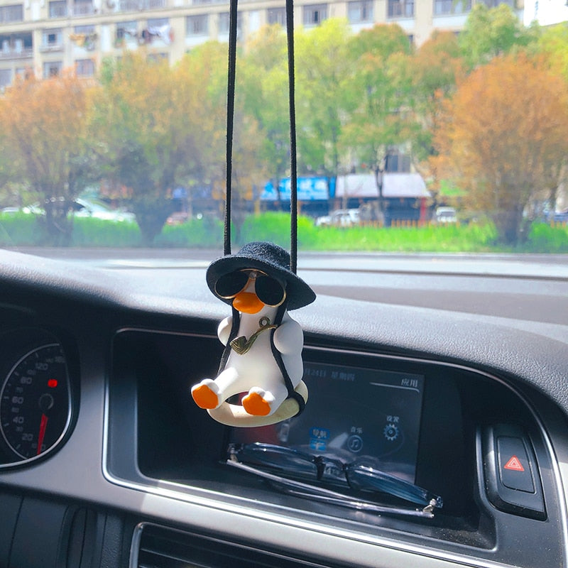 Maliben | Fancy Duck Car Front Mirror Decor