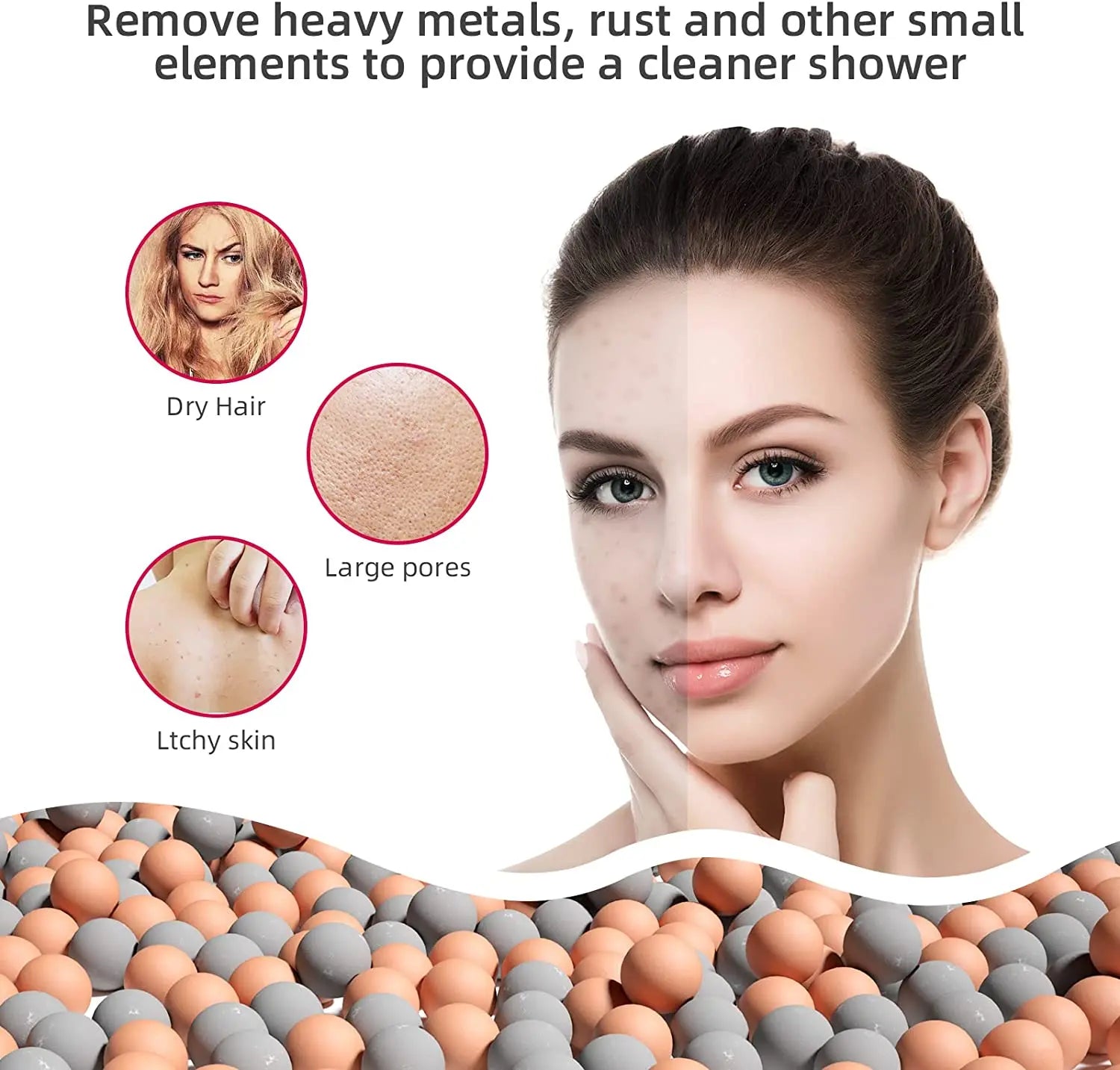 Maliben | High Pressure Water-Saving Shower Head with Filter - AquaGlow