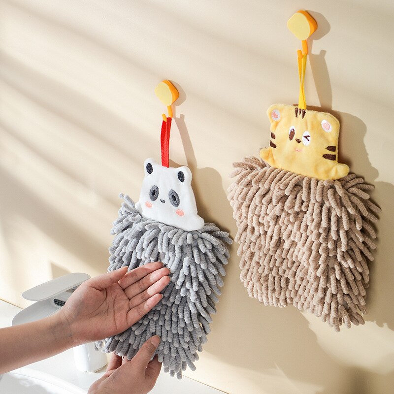 Maliben | Quick Water Absorber Bear Plush Hand Towel