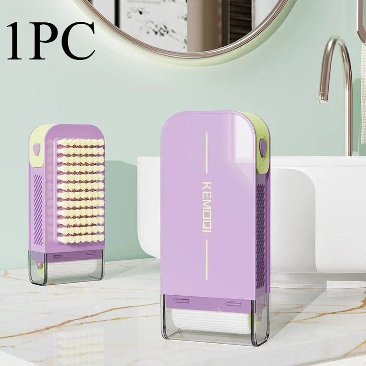 Maliben | Dual-Action Cleaning Brush Roller Soap Holder