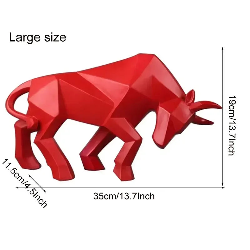 Maliben | Toroarte Bull Sculpture | Nordic Design | Resin Figure Modern | 35 Cm / 26 Cm