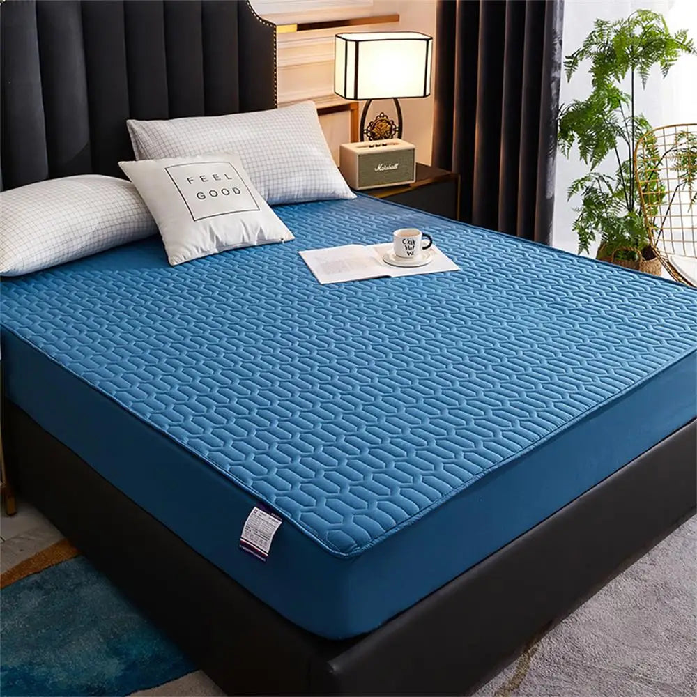 Maliben | Waterproof Ultra-Soft Fitted Latex Mattress Pad Cover