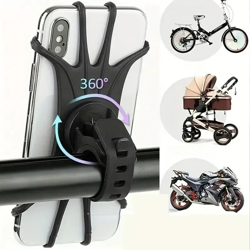 Maliben | Velogrip 360 | Smartphone Holder Bicycle & Motorcycle | 360° Rotatable | Universal & ShockproOf Made of Silicone
