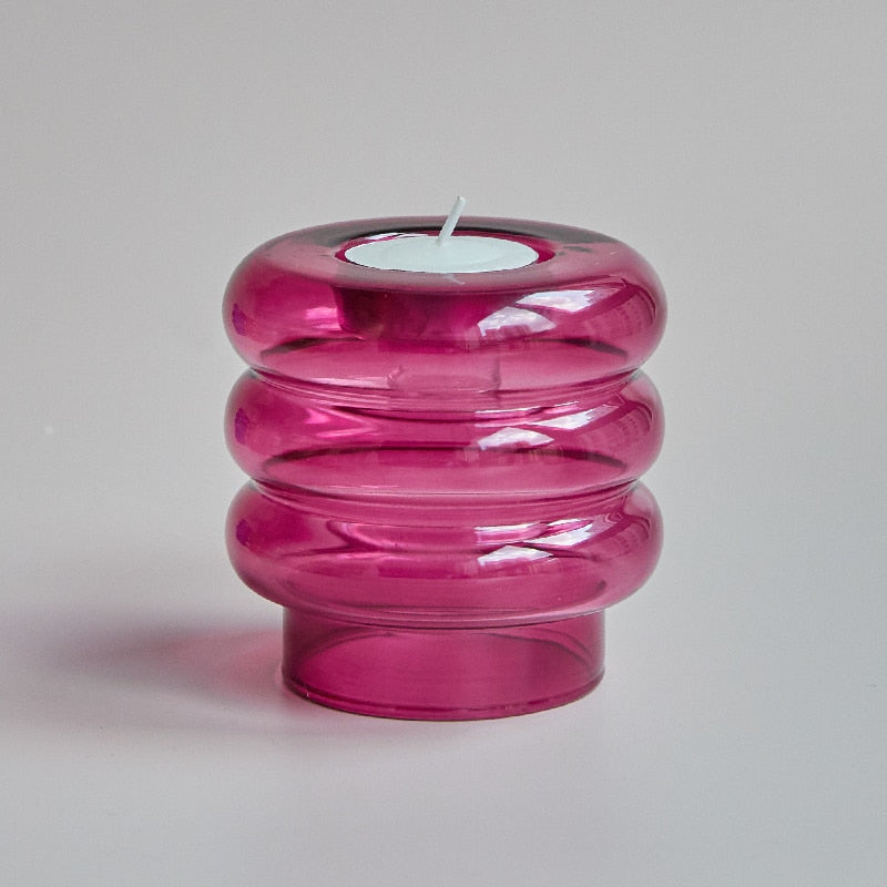 Maliben | Dual Glass Spiral Candle Holder