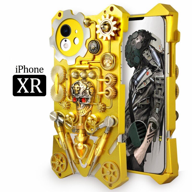 Maliben | Mechanic Skull Cyberpunk Style Iphone Case