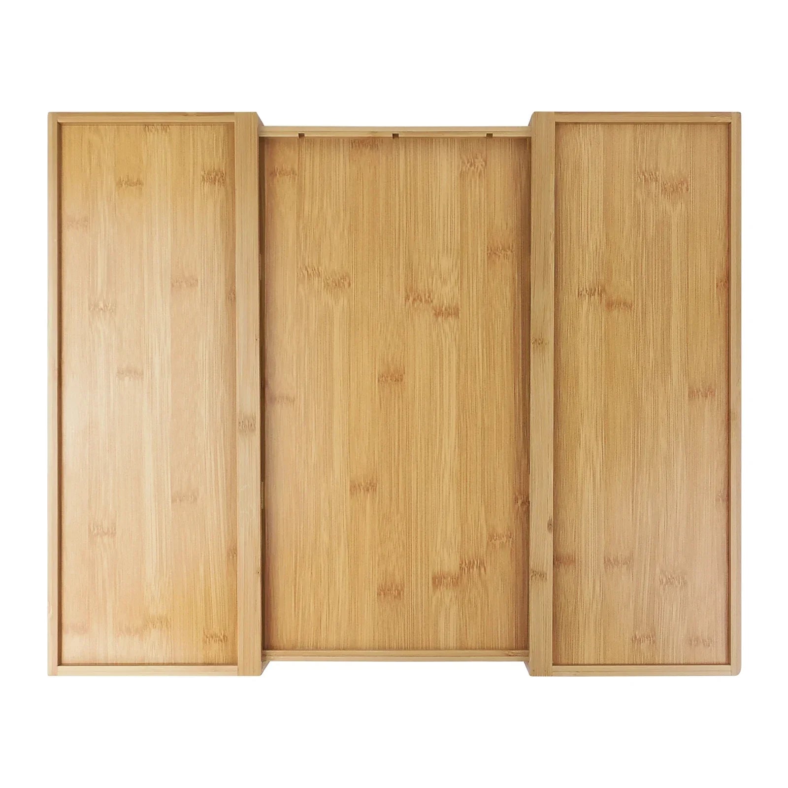 Maliben | Bambusio Cutlery Tray Made Of Bamboo | Expandable 32–52 Cm | 6–8 Compartments | Sustainable Drawer Insert For Kitchen, Bathroom & Office