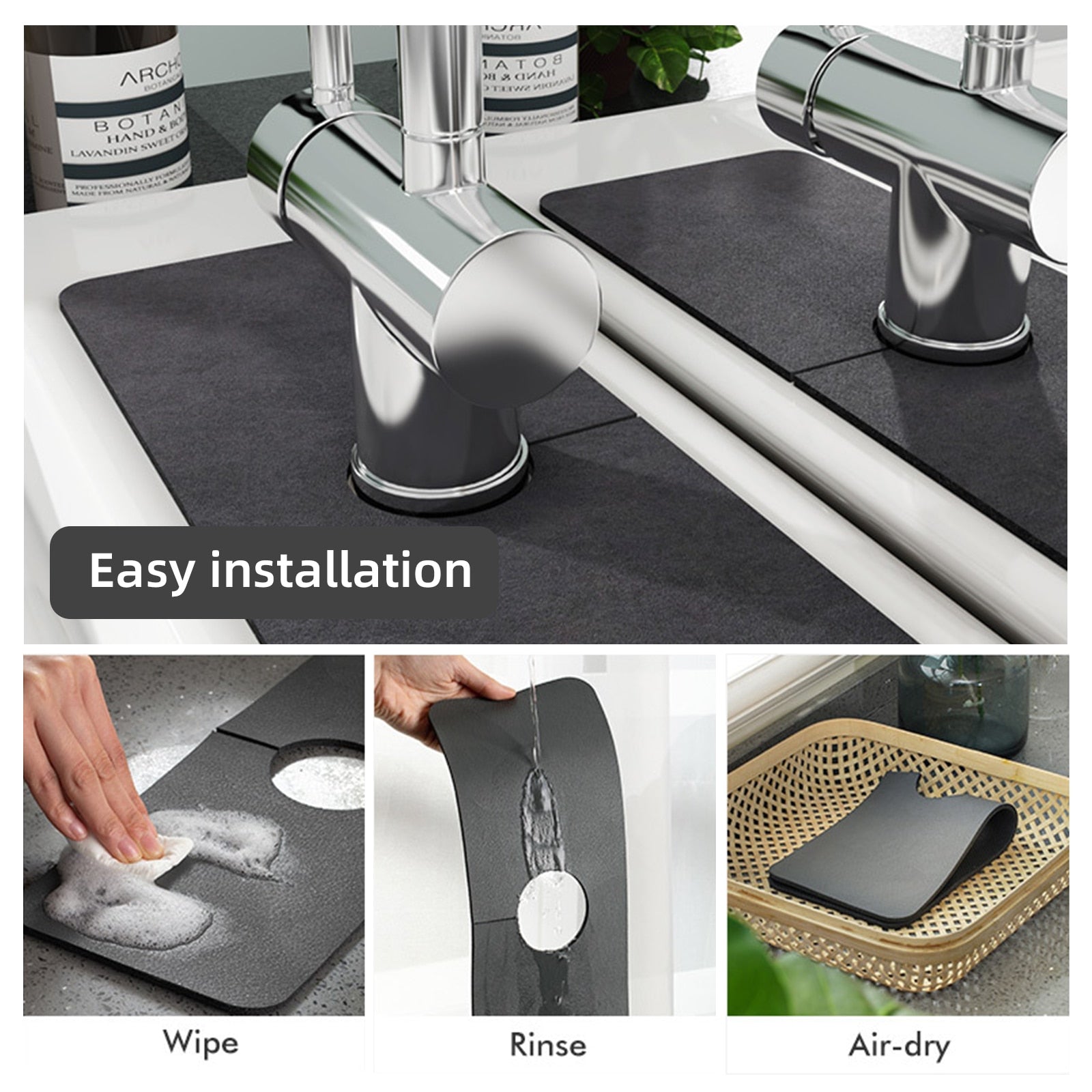 Maliben | Water Absorbent Kitchen Faucet Pad