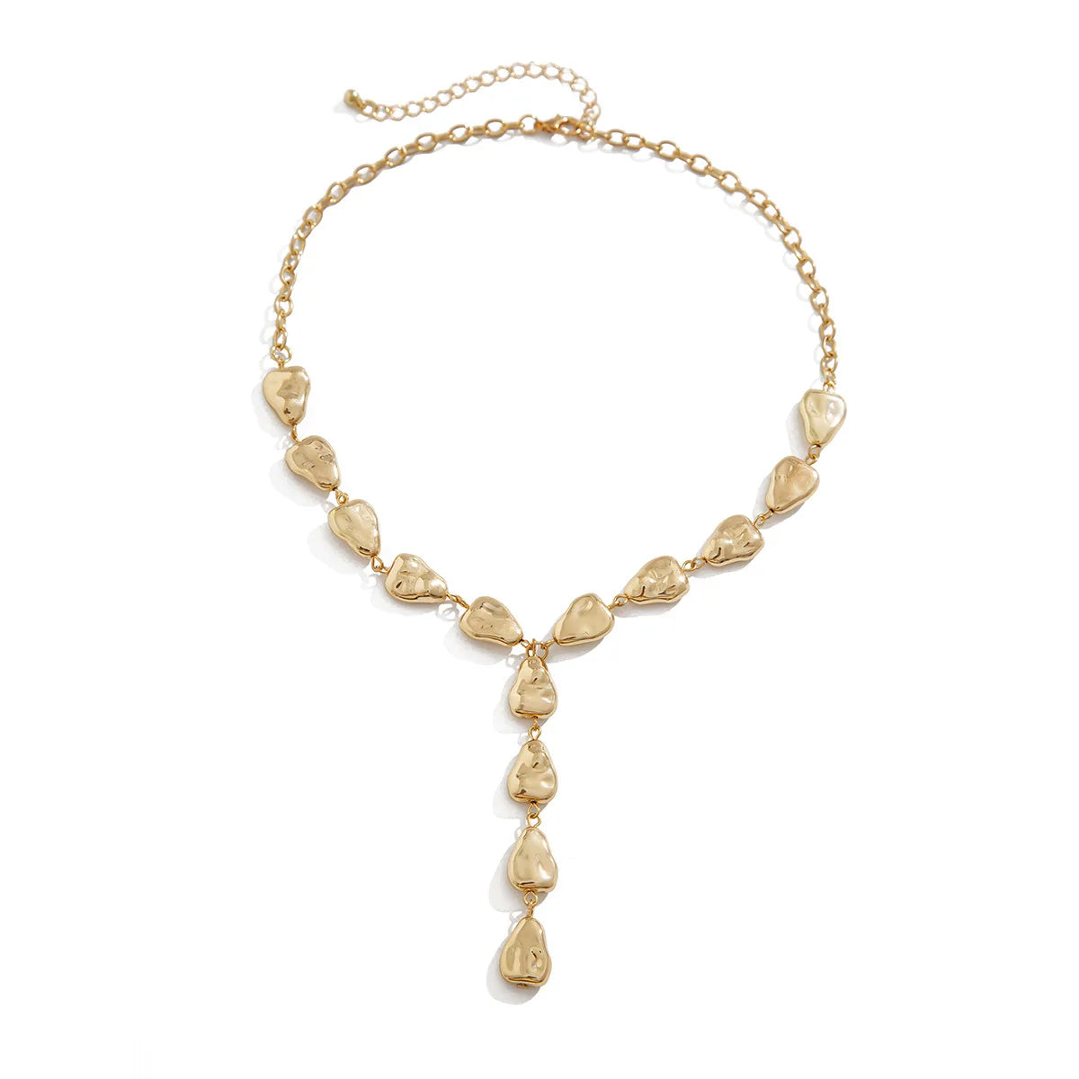 Maliben | Modern Stone Inspired Lariat Necklace