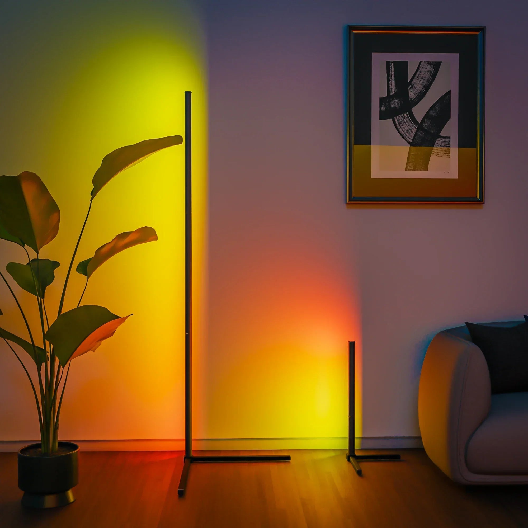 Maliben Smart RGB Floor Lamp - 16 Million Color Changing Mood Light
