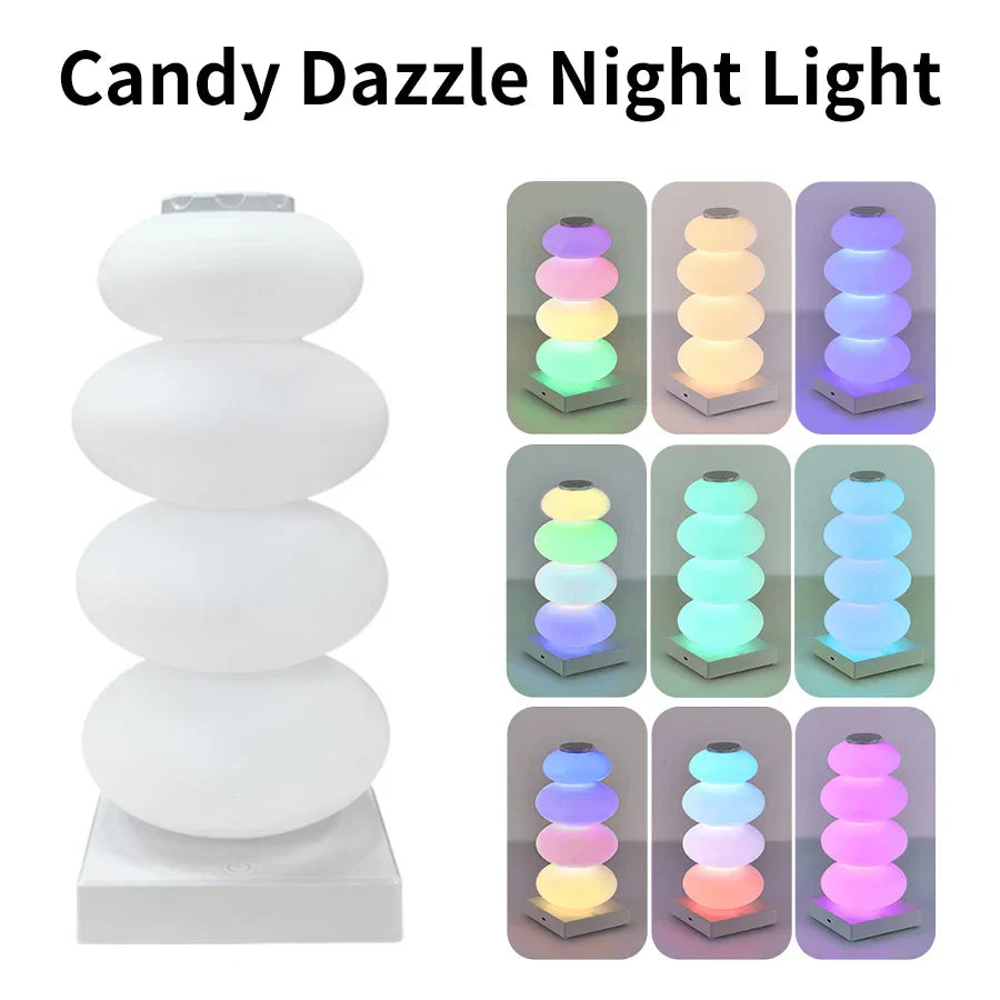Maliben | Auraglow Led Table Lamp | 16 Rgb Colors & Warm White | Touch Dimming | Usb Operation | 3w