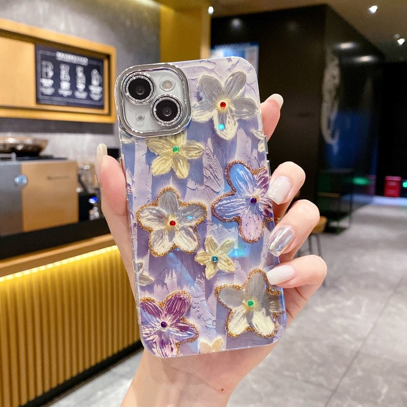Maliben | Flower Glow Soft Shockproof Iphone Case