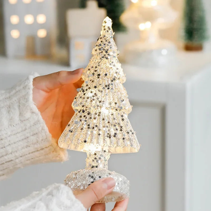 Maliben | Christmas Time Led Frosted Glass Tree Lamp