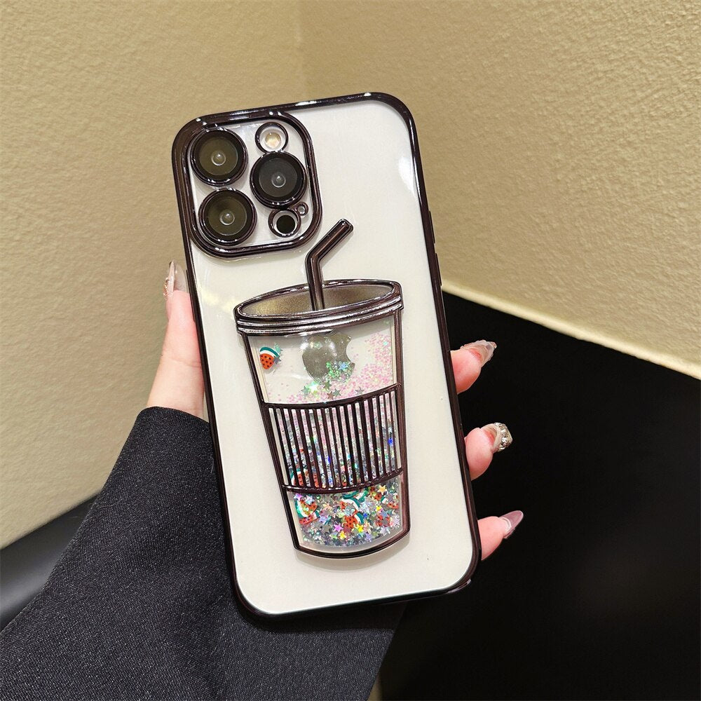 Maliben | Glitter Star Drink Cup Iphone Case