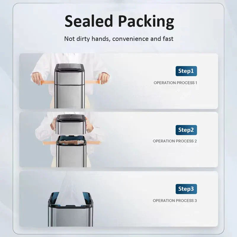 Maliben | Smart Stainless Steel Automatic Sensor Trash Bin