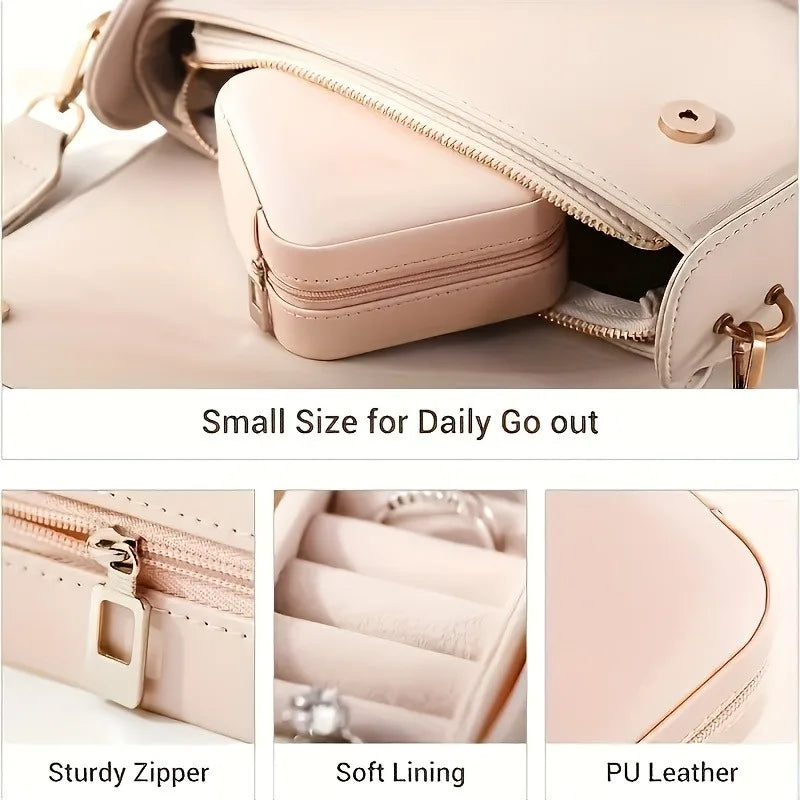 Maliben | Jewelry Organizer Voyelia | Travel Case For Jewelry | Compact & Stylish | Pu Leather