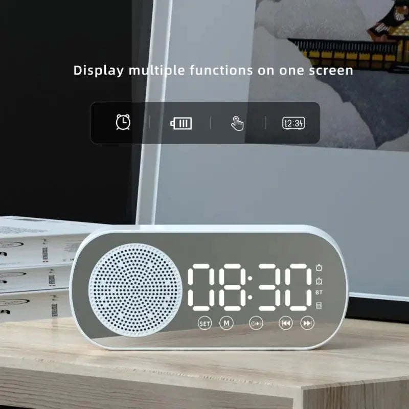 Maliben | Digital Alarm Clock with Bluetooth Speaker & FM Radio