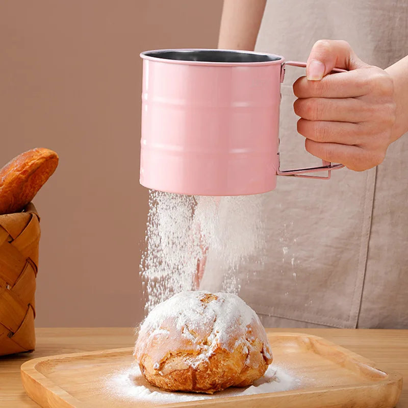 Maliben | Handheld Kitchen Flour Sifter Semi-Automatic Kitchen Gadget