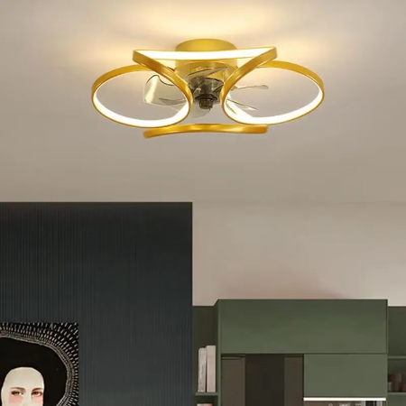 Maliben | Stylish Led Ceiling Fan Chandelier With Remote & App Control For Modern Home