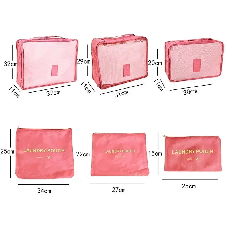 Maliben | Reiselina Luggage Organizer Set | 6-Piece | WaterproOf & Space-Saving | Made of Oxford Fabric