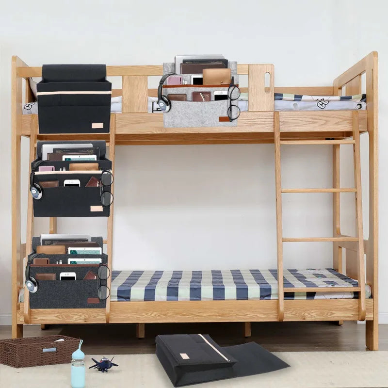 Maliben | Ordinest Felt Bed Organizer To Hang | Practical StOrage At Bed or Sofa | Hanging Bag For Tablet, Remote Control & Accessories