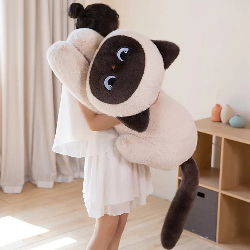 Maliben | Momo The Long Kawaii Siamese Cat Plush