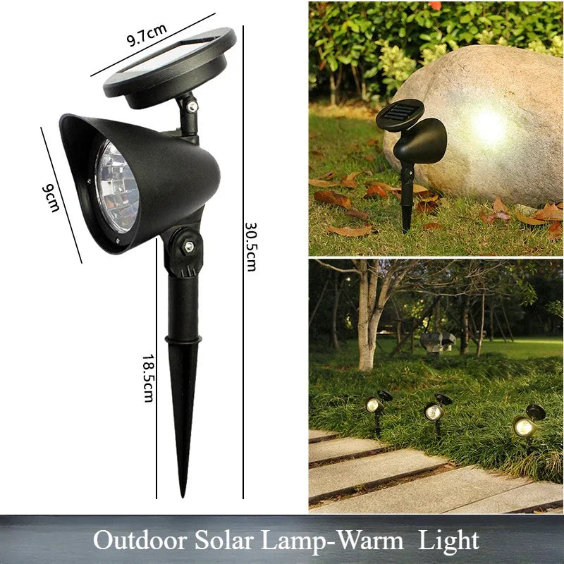 Maliben | Solar-Spotlight Lumifokus | Led Garden Spotlight | Ip65 Waterproof | For Trees, Paths & Landscape Lighting