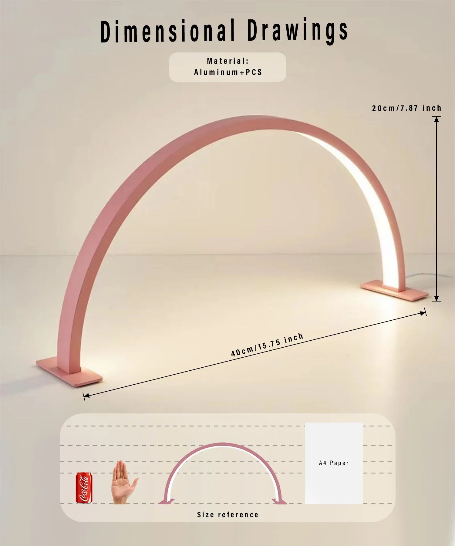 Maliben | Lunail Led Nail Lamp | Half-Moon Design | Usb | For Nail Studio & Home