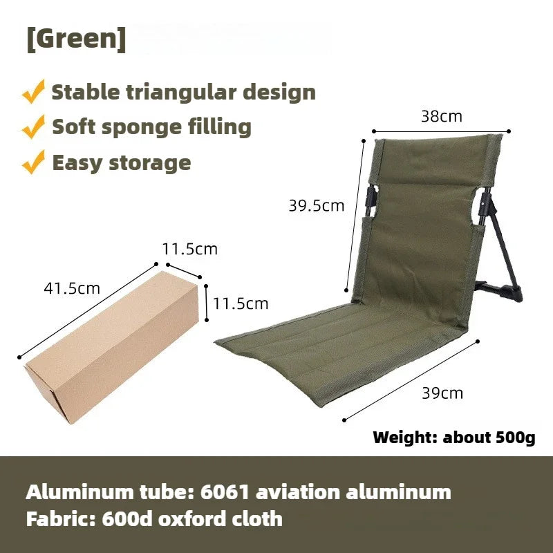 Maliben | Trekase Camping Folding Chair | Ultra-Light & Weatherproof | Aluminum Frame | Padded For Extra Comfort | Quick To Assemble