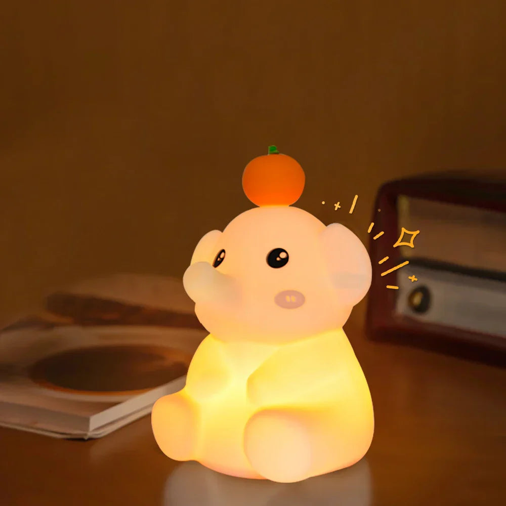 Maliben | Lumidum Led Night Light | Soft Silicone | 3 Brightness Levels | Portable & Rechargeable | 17.7 × 9.1 Cm