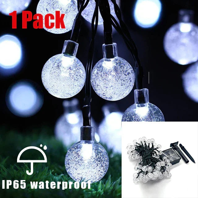 Maliben | 100 Led Solar String Lights Outdoor - Waterproof