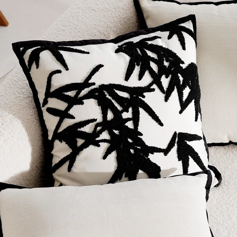 Maliben | Luxury Embroidered Decorative Cushion With Horse Print For Sofa And Living Room