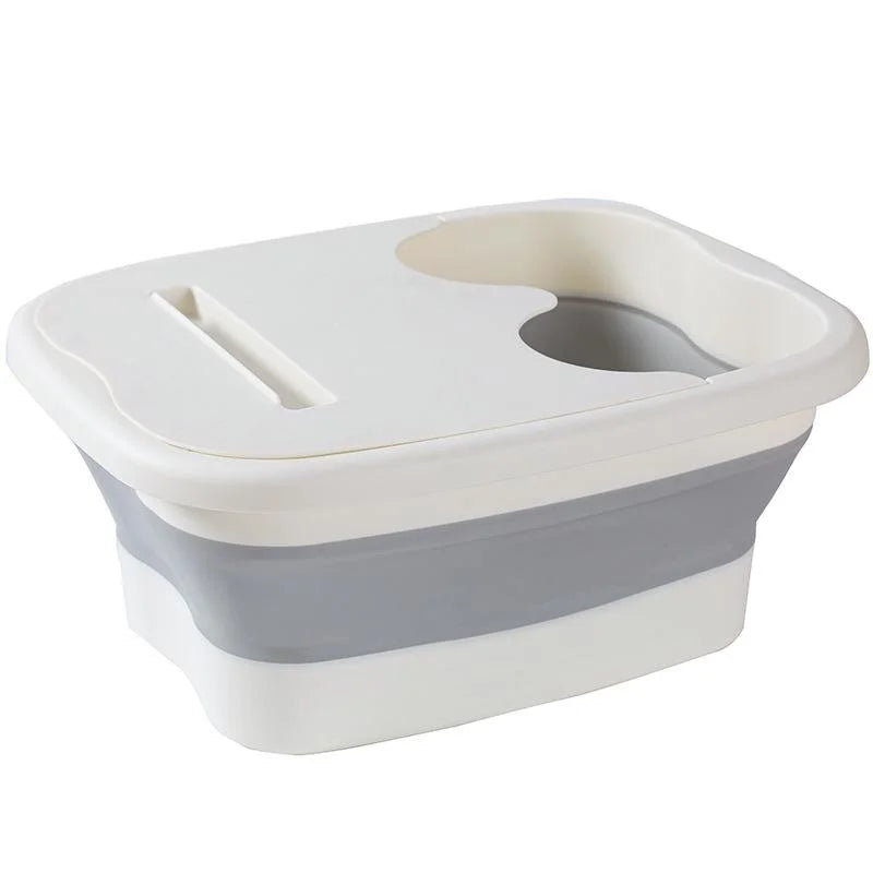 Maliben | Solevia Foldable Foot BAth With Massage Function | Space-Saving & Sturdy | For Foot Care, Pedicure & Relaxation at Home