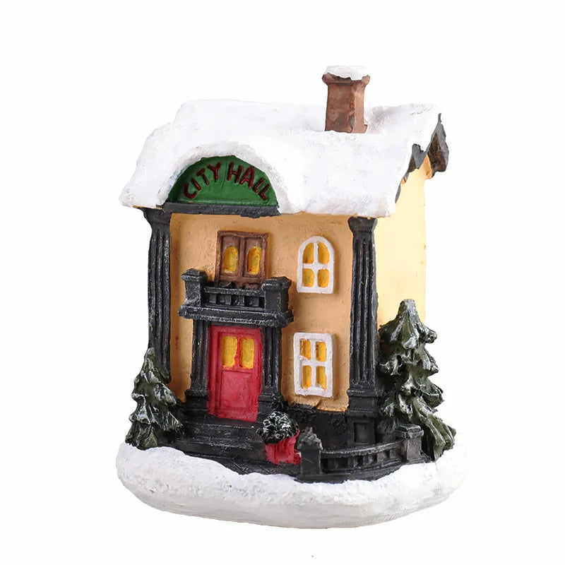 Maliben | Winter Dreams Led Christmas House Figurines
