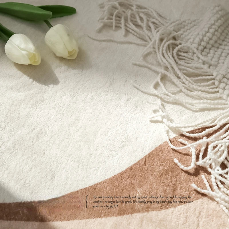 Maliben | Nordic Style Decorative Area Rug For Bedroom And Living Room