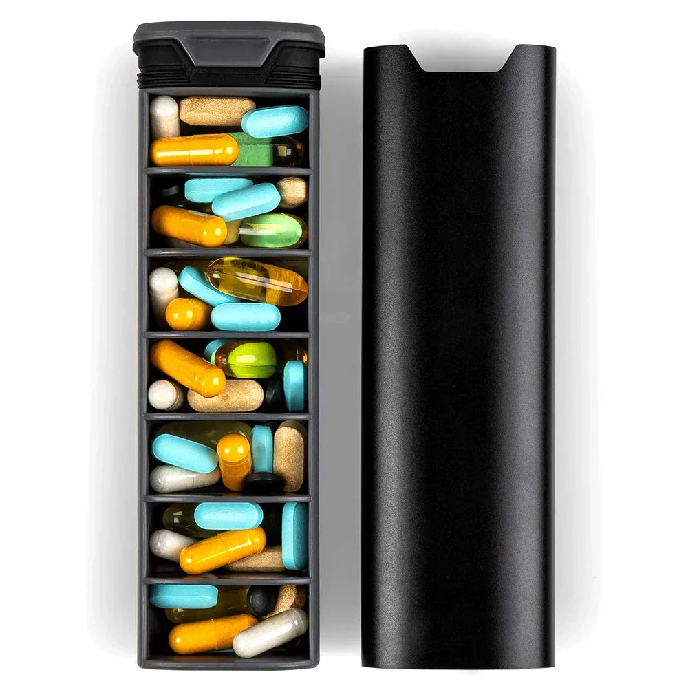 Maliben | 7-Day Medication Organizer – Compact Leakproof Pillbox For Home And Travel