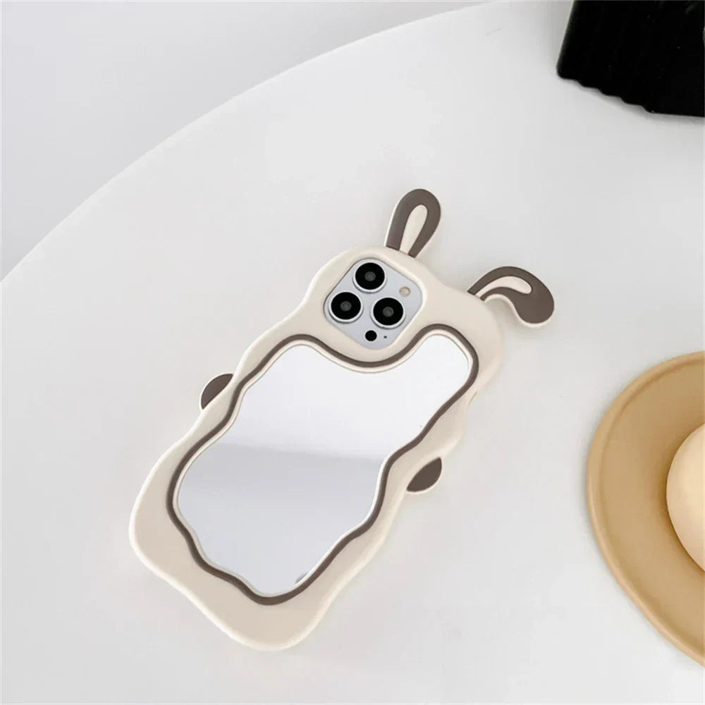 Maliben | Rabbit Ear Make-Up Mirror Iphone Case