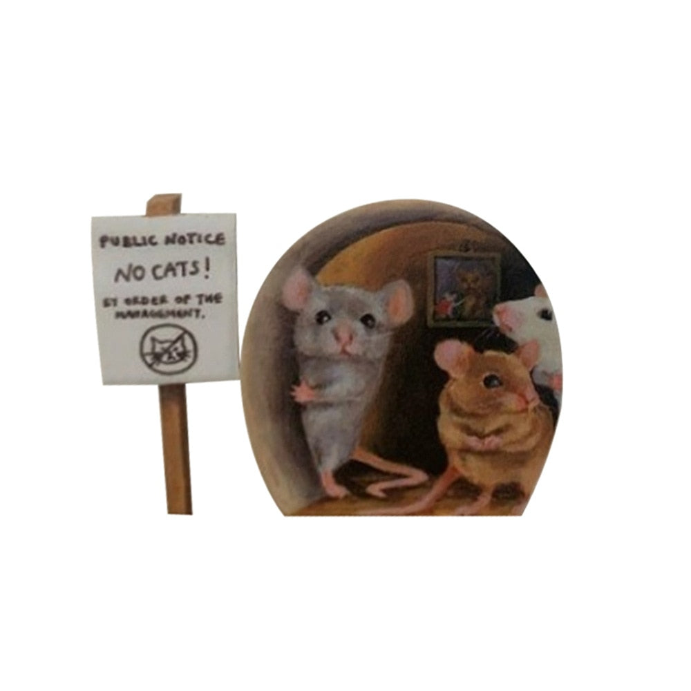Maliben | 3d Mouse Hole Funny Wall Stickers