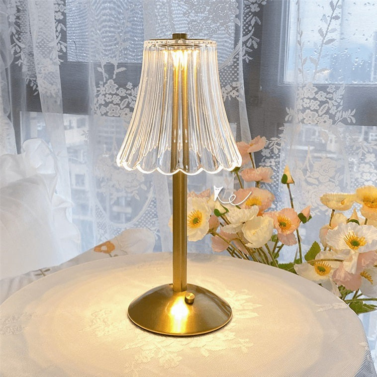 Maliben | Golden Crystal Table Lamp