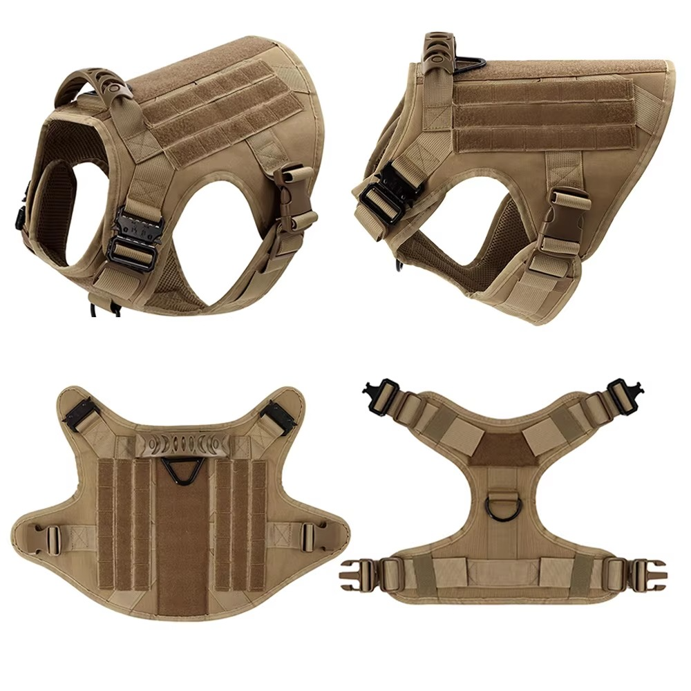 Maliben Tactical Dog Harness and Leash Set for Medium and Large Dogs