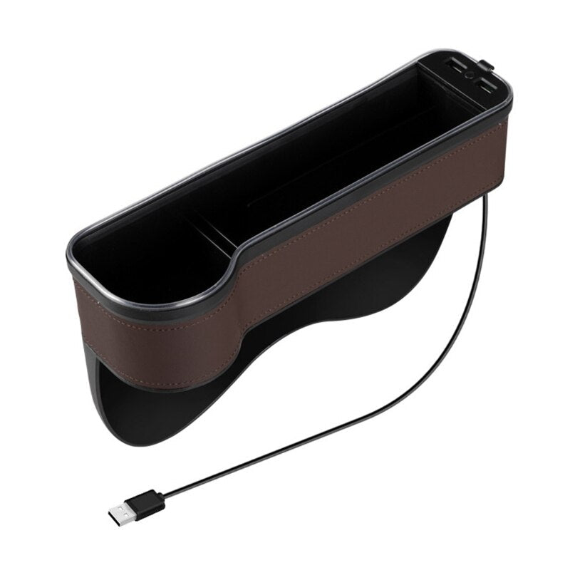 Maliben | Usb Charging Led Car Seat Gap Organizer