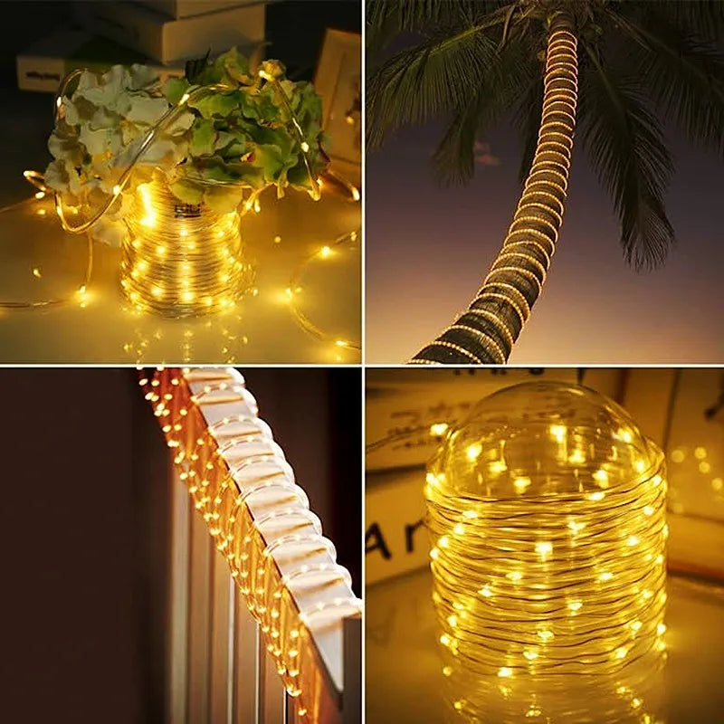 Maliben | LuMisolar String Lights Outdoor | 7–32 m | Solar Powered & Waterproof | 8 Light Modes | Christmas, Garden & Party Lighting