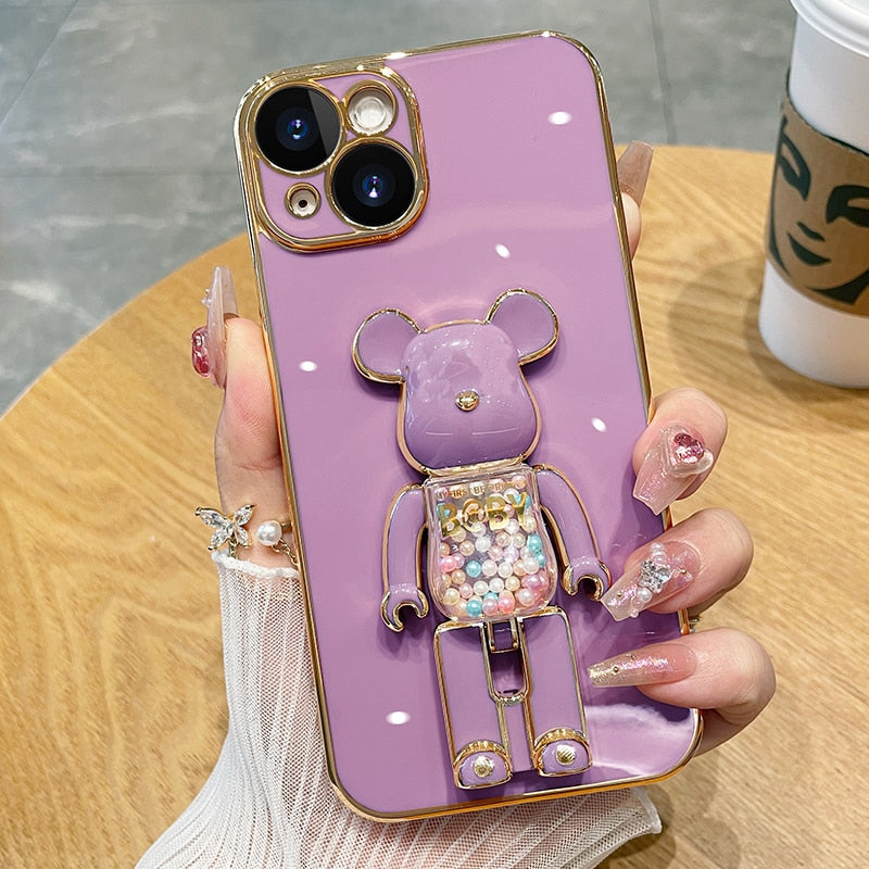 Maliben | Bear Lover Colorful 3d Doll Phone Case
