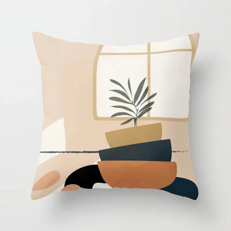 Maliben | Velvethaven Cushion Cover - Stylish Botanical Cushion Cover For Fresh Interior Makeover