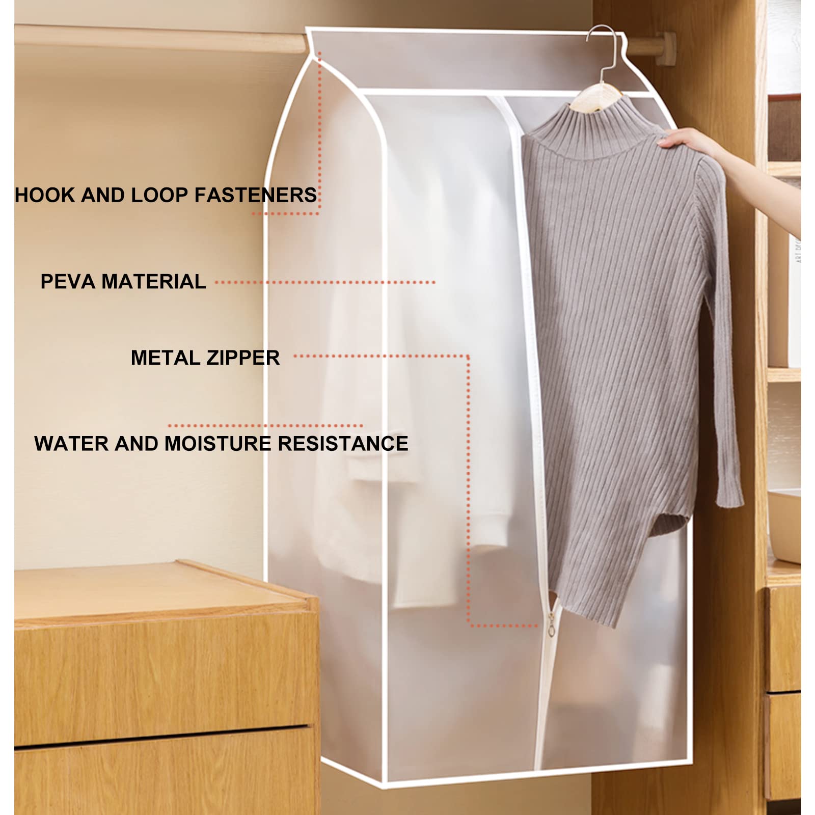 Maliben | Home Organizer Dust Cover Clothes Storage Wardrobe Bag